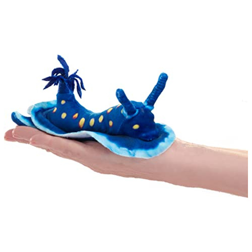 Mini Marioneta De Dedo Nudibranquio Azul