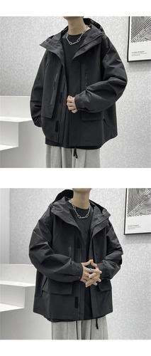A Chaqueta Casual Impermeable A Prueba De Viento Con