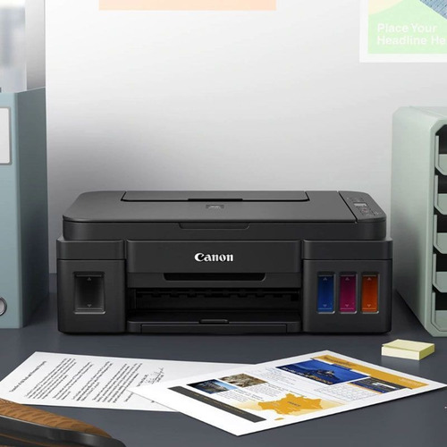 Impresora a color multifunción Canon Pixma G3110 con wifi negra 110V/220V G3110