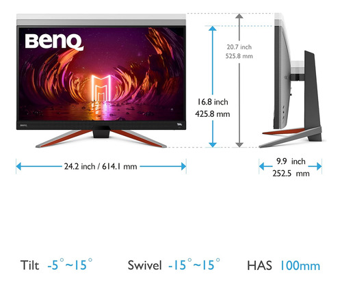 Monitor Benq Mobiuz Ex2710q 27 , Qhd, 1440p 165hz, Hdri, Ips