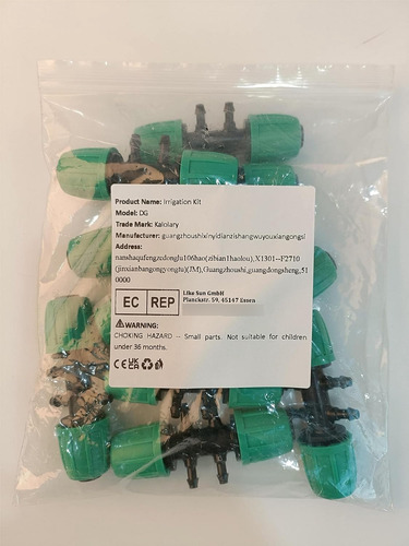 10 Piezas De Tubo De Riego De Púas De 1/2 Pulgada A 1/4 De P