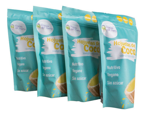 Imagen 5 de 6 de 4 Pack Hojuelas De Coco Sin Azúcar 480g · Coco Chips Vegano