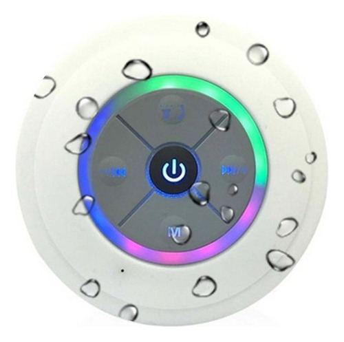 Bocina Bluetooth Impermeable Portátil Mini Bocina Luz Led