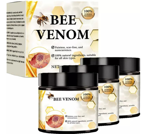 3 Crema Para El Tratamiento De Verrugas Con Veneno De Abeja