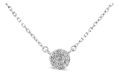 Haus Of Brilliance Collar De Plata De Ley 925 Con Medallón