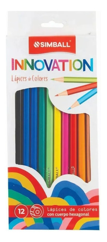 Lapices De Colores Simball Innovation X 12 Largos  Oferta 