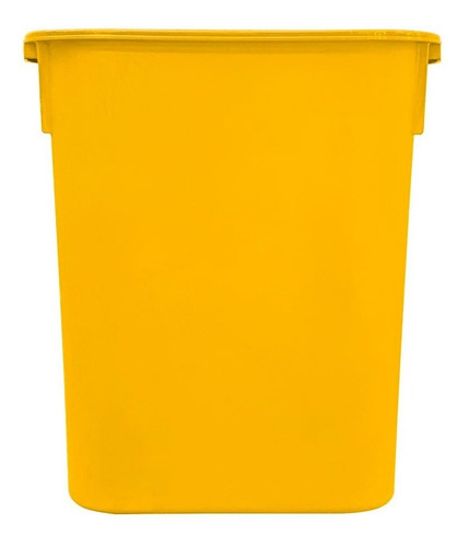 4 Pack Bote De Basura Rectangular 20 L Color Amarillo