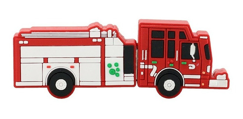 Memoria Usb 32gb Diseño Forma Figura Camión De Bomberos