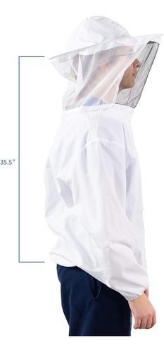 Vivo Traje Apícola Profesional Blanco Grande, Chaqueta, P...