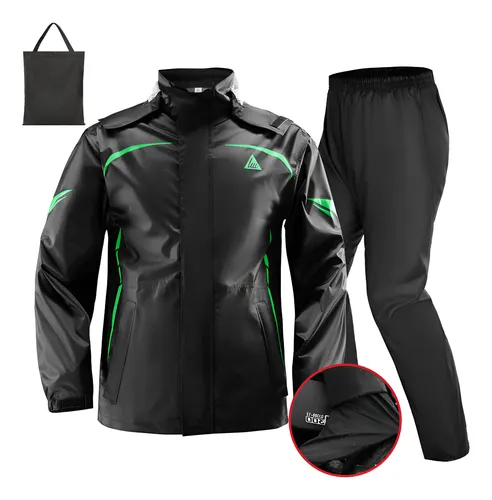 Capa Chuva Motoqueiro Impermeável Nylon Com Capuz