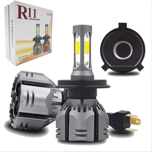Imagen 2 de 4 de Kit Luces Ampolleta Led Auto R11 H4