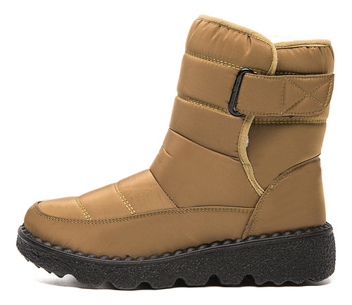 Botas Altas Antideslizantes Para Mujer, Zapatos De Algodón P