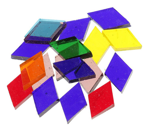 3 Azulejos De Mosaico De Colores 11mm