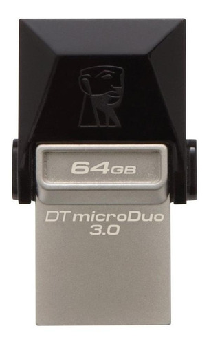 Pendrive Kingston DataTraveler microDuo 3.0 DTDUO3 64GB 3.0 preto