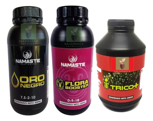 Kit Namaste Grandes / Oro Negro + Flora Booster  + Trico+