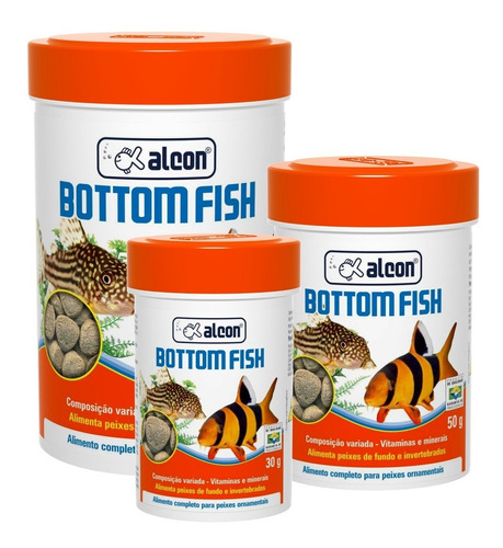 Ração P/ Peixes De Fundo Alcon Bottom Fish 50g Botias 