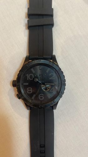 Relógio Nixon 51-30 Masculino Preto Silicone Pulseira Preto Preto Preto (Usado)