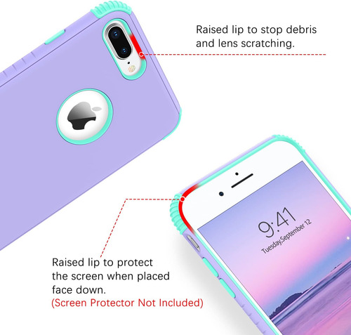 Bentoben Compatible Con La Caja Del iPhone 8 Plus, La Caja D