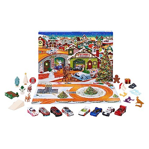 Toy Car Set, 2023 Advent Calendar With 8 Cars In 1:64 S...