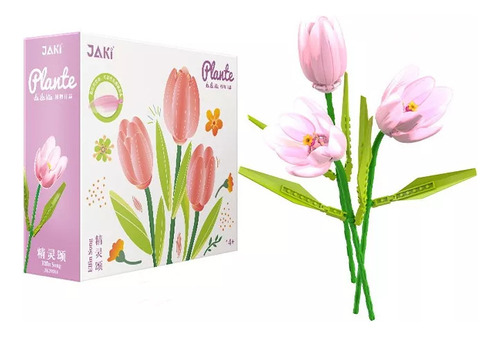 W Set De Flores Artificiales Decorativas - Tulipán