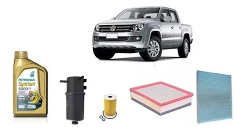 Kit Troca De Oleo Amarok 2010 / 2014 5w30 Com Dpf Petronas