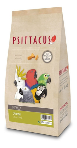 Psittacus Alimento Aves Omega Guacamayos Cacatuas 800gr