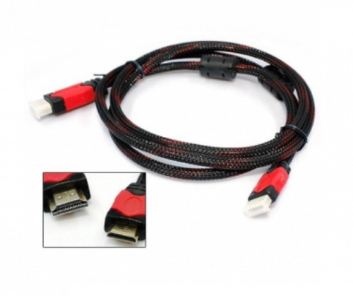Imagen 2 de 6 de Cable Hdmi 3 Metros Para Pc Notebook Blu Ray Xbox Ps3 Ps4 Cs
