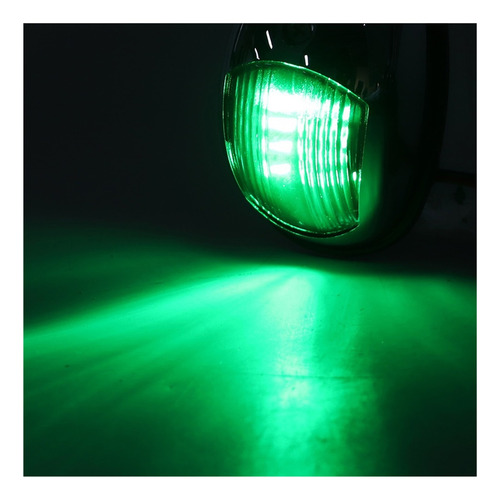 F Luz De Navegación Marina Led 12v Impermeable Verde
