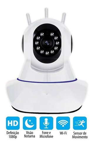 Camera 3 Antenas Ip Wifi Sistema Yoosee/yyp2p