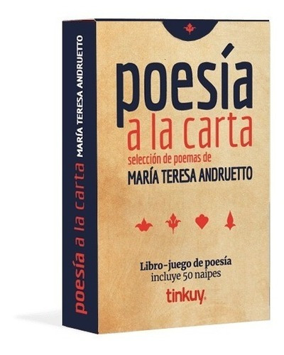Poesía A La Carta, De María Teresa Andruetto. Editorial Tinkuy En Español