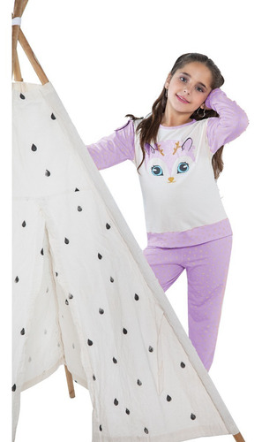 Imagen 6 de 7 de Pijama De Invierno Premium Nenas Niñas