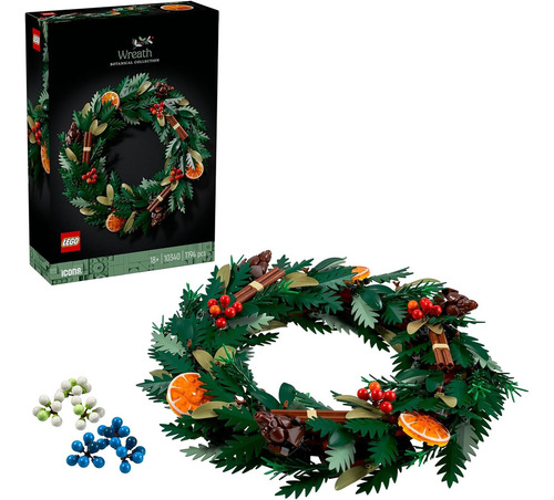 Lego Icons Botanical Collection Corona Wreath 10340 Cantidad De Piezas 1194