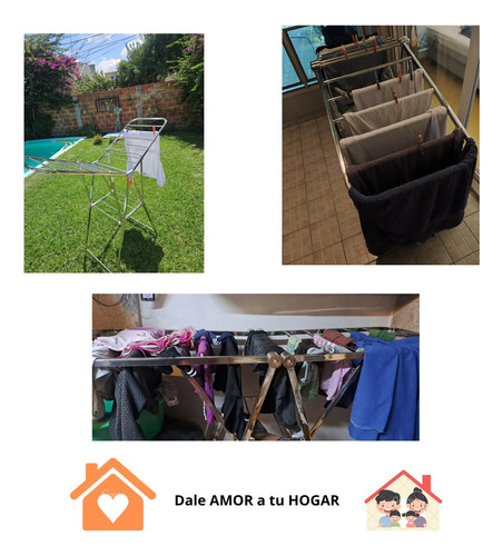 Tendedero De Ropa Lavadero Gris