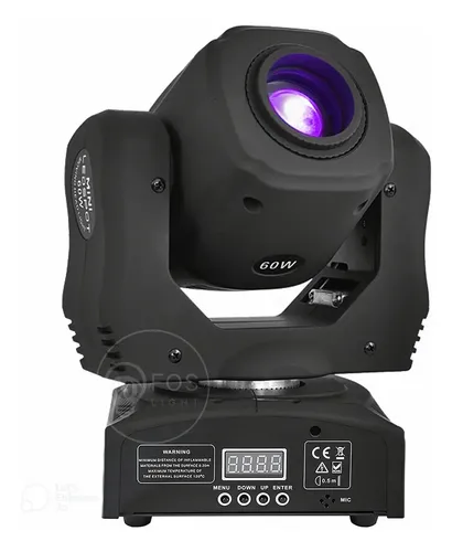 Moving Head Cbi Iluminacao 2x Mini Moving Spot 60W LED 8 Cores 8
