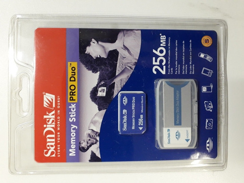 Imagem 1 de 2 de Sony Adaptador De Memory Stick/pró Duo Com Cartão 256mb