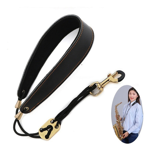 Correa De Cuero Para Saxofón Alto O Tenor