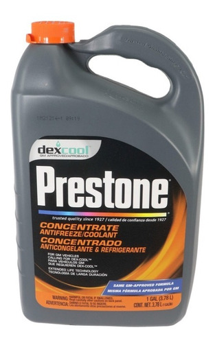 Anticongelante Prestone 96% Gm Dexcool Qtf Af881 17300020