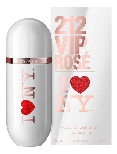 Perfume 212 Vip Rosé I Love de Carolina Herrera, 80 ml