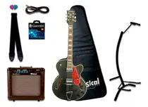 Comprar Guitarra Waldman Ghj220 Bkf C Kit Completo Lx!