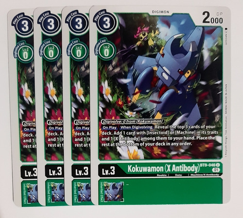 Playset Kokuwamon X Antibody Bt9 046 C Digimon Tcg (Usado)