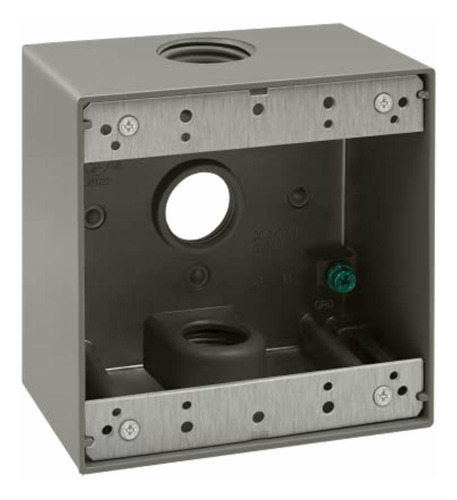 Enerlites Weatherproof Outlet Box With Three 3/4-in Threaded