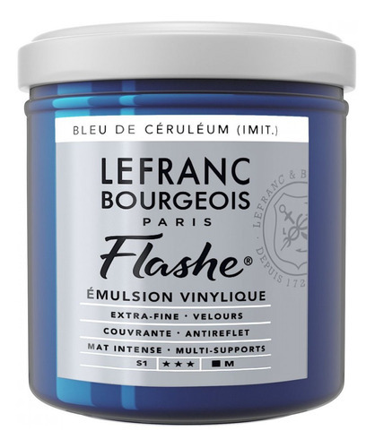 Tinta Flashe 125ml S1 Cerulean Blue Hue Lefranc & Bourgeois
