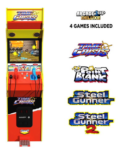 Fliperama Arcade1up Time Crisis Arcade Simulador De Tiro