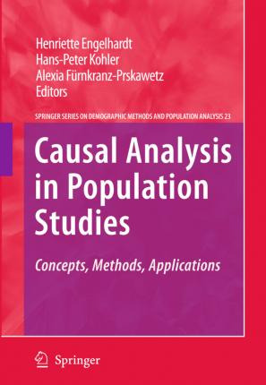 Libro Causal Analysis In Population Studies : Concepts, M...