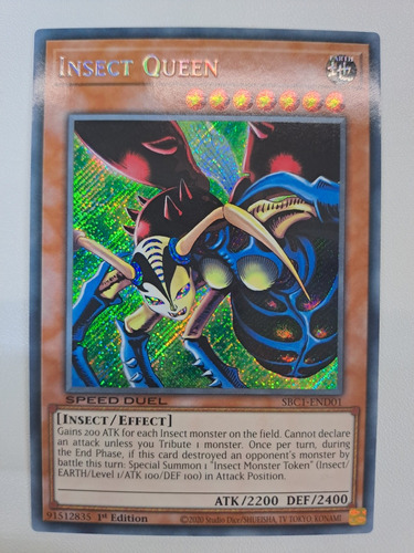 Insect Queen Sbc1-end01 Speed Duel Secret Rare Yugioh 