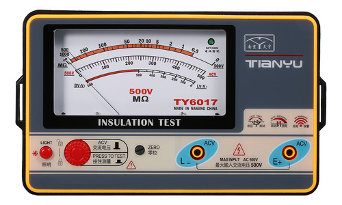 Medidor Digital De Resistencia De Aislamiento Megger 0-1000m