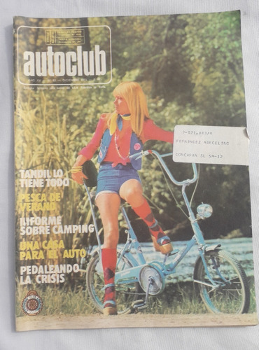 Revista Antigua * Autoclub * Nº 82 Autos Y Turismo