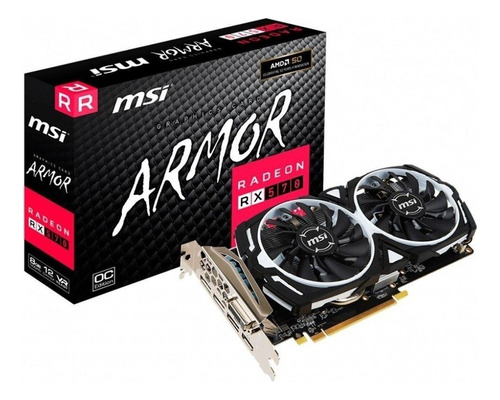 Tarjeta de video AMD MSI  Armor Radeon RX 500 Series RX 570 RADEON RX 570 ARMOR 8G OC OC Edition 8GB
