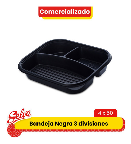 Bandeja Negra 3 Divisiones