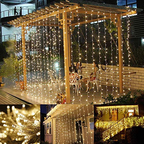 304 Led Ventana Cortina Cadena Luz Fiesta Boda Hogar Garde